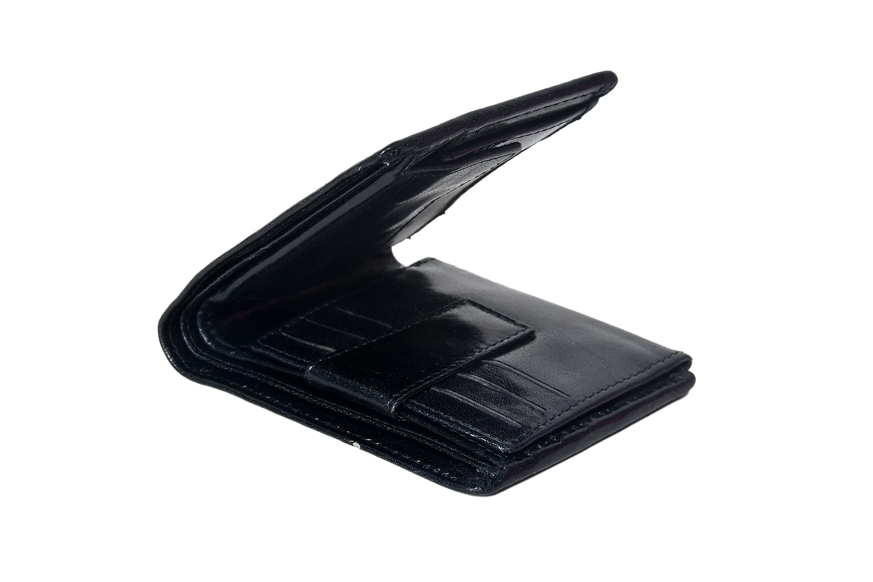 Premium Genuine Leather Men's Wallet with ID Window, Coin Pocket & Card Slots - Image 5