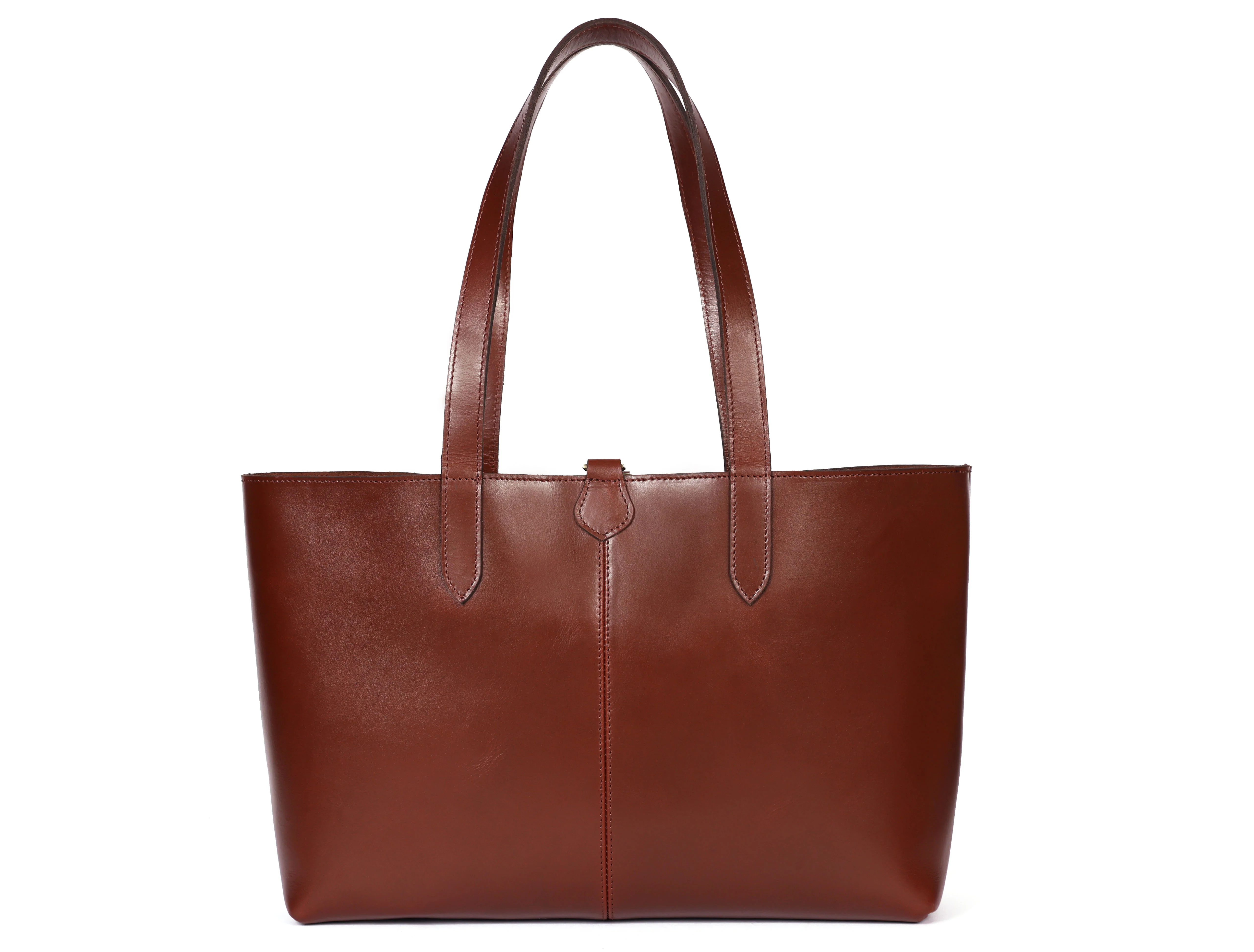 Premium Genuine Leather Tote Bag for Women | Spacious Shoulder Handbag - Image 4